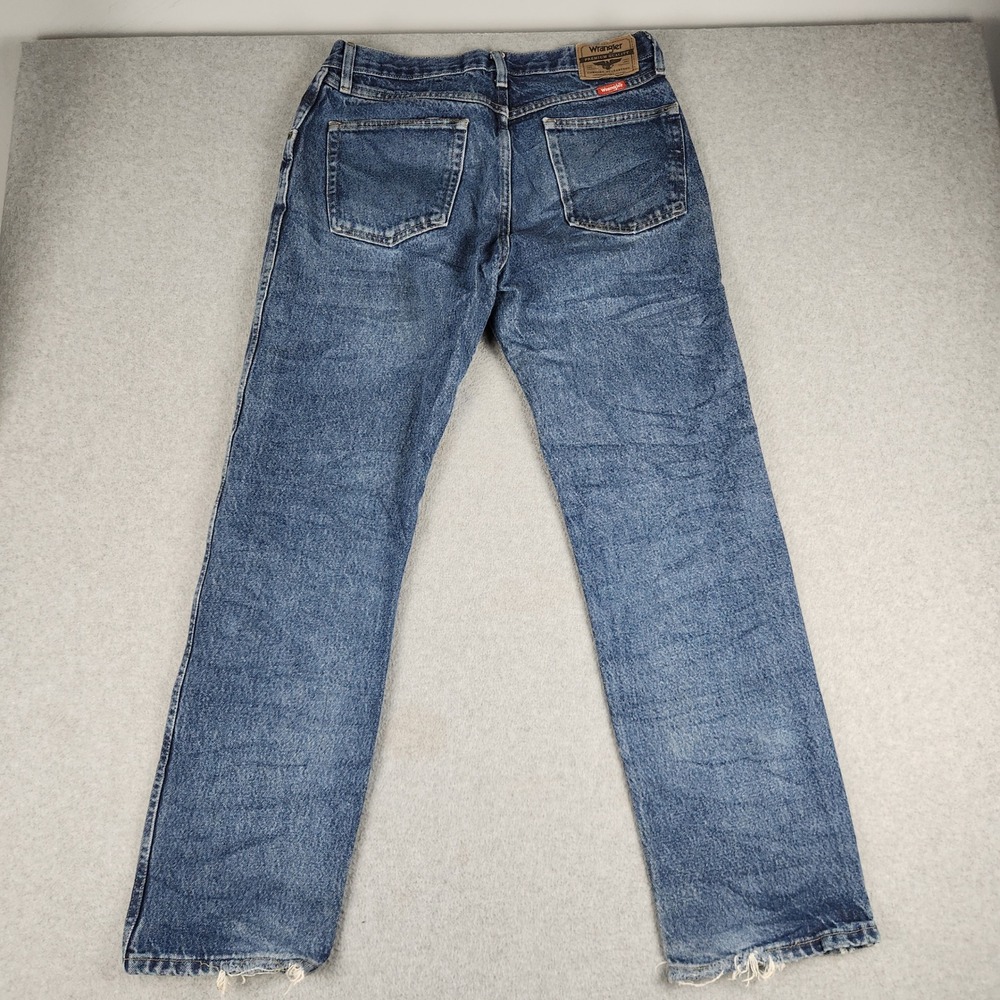 Wrangler Jeans Mens 33x32 Blue Denim Five Star Premium Regular Fit Straight Leg